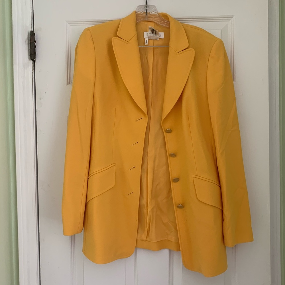 Escada yellow peacoat